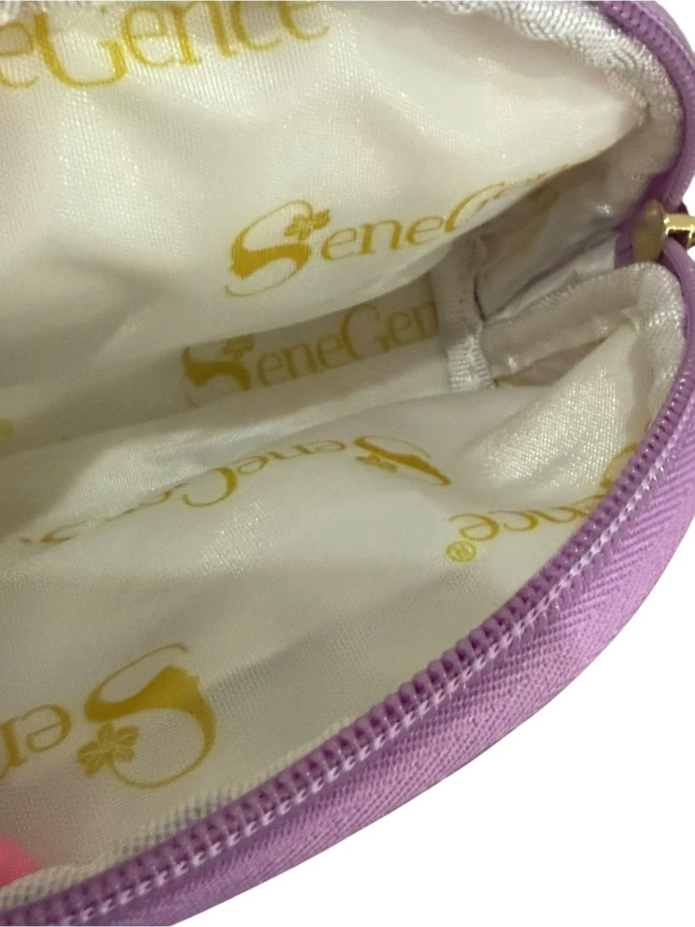 SeneGence Makeup Bag Bundle White Glitter, Rainbow, Gold Lips & Multicolor Bag